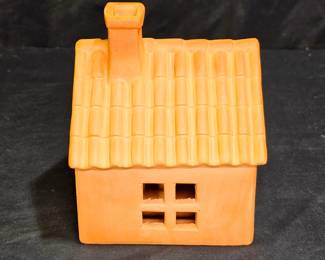 Terracotta Pottery Tea Light House