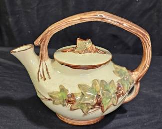 Vintage McCoy Ivy Pattern Teapot