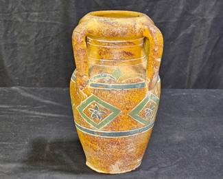 Vintage Pottery 4 Handled Vase