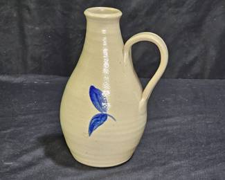 Vtg Williamsburg Style Salt Glazed Pottery Pitcher