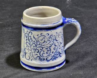 German Cobalt Salt Glazed Mug