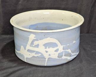 Pottery Blue Stoneware Bowl