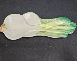 Vintage Vietri Handpainted Onion Spoon Rest