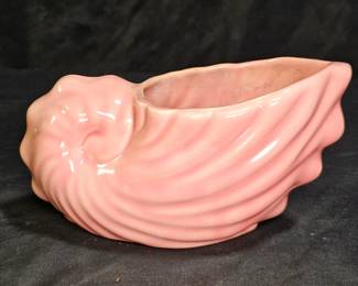 Vintage Pink Seashell Planter