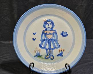 M.A. Hadley "Farmer's Wife" Dinner Plate