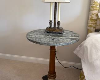 Marble Top Round Table from the Friars Club in New York City