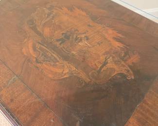 Inlaid Asian-style side table 