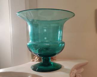 BLENKO SEA GREEN VASE
