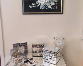 Mirrored furniture and accessories