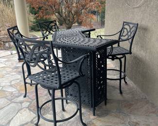 Iron outdoor bar