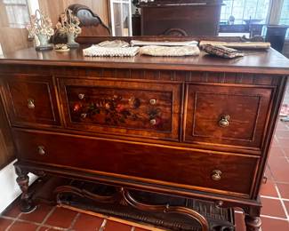 Berkey & Gay dresser/ Hubley door stops & knocker