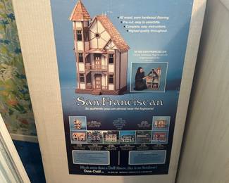 Vintage Dura-Craft Mansions in Miniature San Franciscan Doll House - New in box