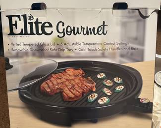 Elite Gourmet 14" Electric Indoor Grill 