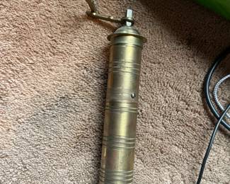 Vintage Brass Copper Plated Turkish Coffee Grinder