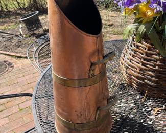 Vintage Copper/Brass Coal Ash Scuttle