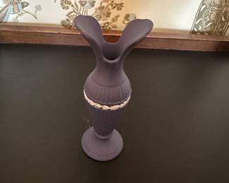 Wedgwood Jasperware Portland Lotus Bud Vase