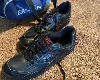 Bowling Ball with Bag and Bowling Shoes