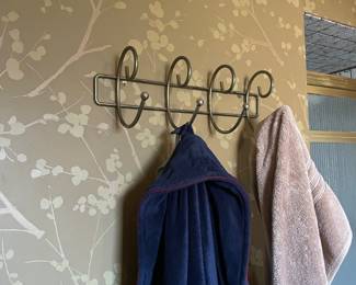 Vintage 4 Hook Wall Mounted Rack