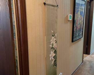 Vintage Asian Hanging Wall Scroll