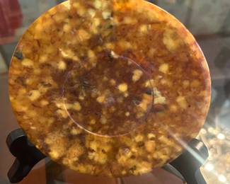 Baltic Amber Russian Cake Plate