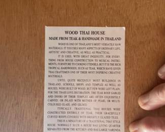 Thai House Teak Wood Handmade in Thailand