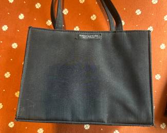 Faux Kate Spade Nylon Black Tote Purse 