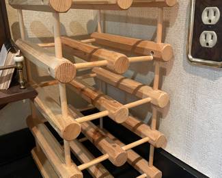 Wooden Countertop Wine Rack