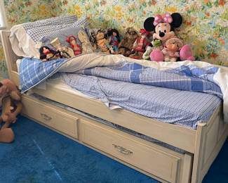 French Provincial Girls bed with trundle