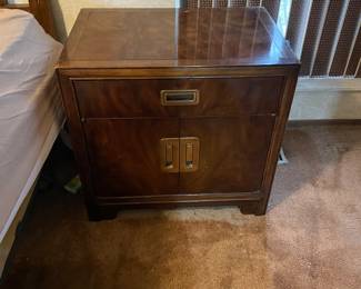 Vintage Drexel Heritage Nightstand - Includes Removable Glass Top -