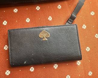 Kate Spade New York Black Pebbled Leather Wallet
