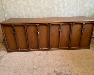 Vintage Mid Century Modern Walnut Credenza - White Furniture Company -