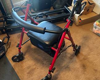 Medical Adjustable Height Rollator Rolling Walker