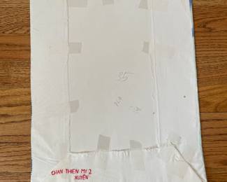 Vintage Vietnam Embroidery Yarn Wall Art