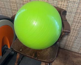 Inflatable Fitness Ball Lime Green