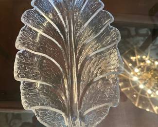 Orrefors Eden 10" Oval Platter Pressed Glass Serving Tray