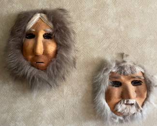 Vintage Alaskan Eskimo Masks 