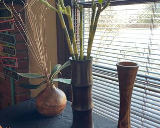 Wood Vases 