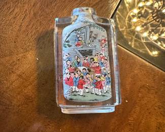 Vintage Chinese Glass Snuff Bottle