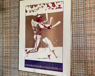 vintage Art Expo New York 1982 framed Bruce Magaw Poster