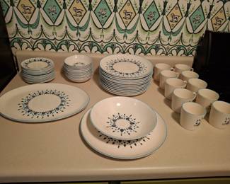 Mid Century Modern Dish Set Made in America
