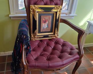 Antique Tufted Frech Armchair