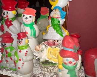 table top vintage blow molds 