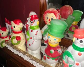 table top vintage blow molds 