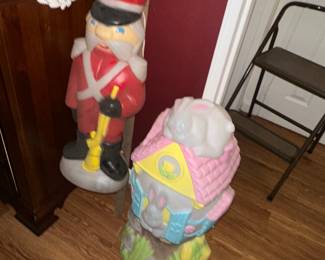 easter vintage blow molds 