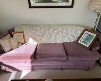 Pink Velvet Couch