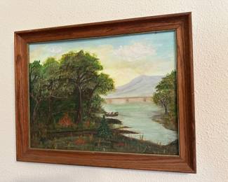 Landscape with Mountain View Painting