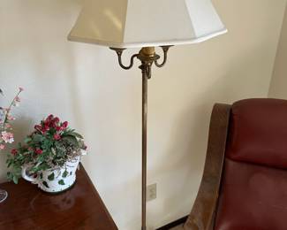 Brass Candelabra Floor Lamp