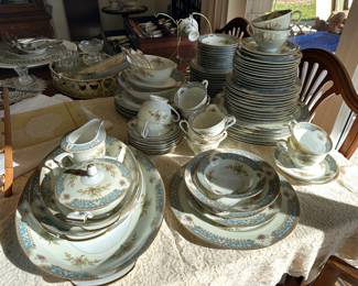Sango China "Blue Dawn" Dinnerware Set