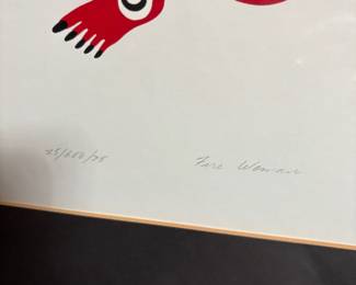 Matted Native Art Print "Fire Woman" by Francis Horne