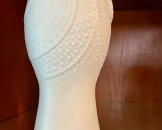 Kaiser White Porcelain Vase with Floral Pattern